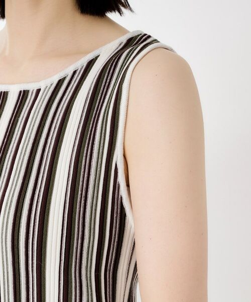 THE SHOP TK / ザ ショップ ティーケー ニット・セーター | ストライプ柄ニットタンク前後2WAY | 詳細17
