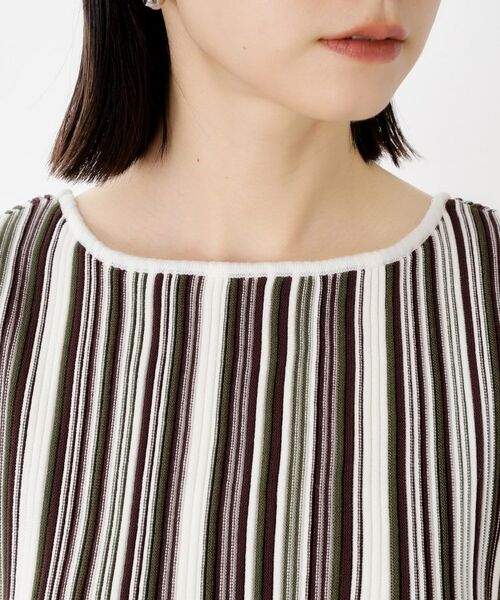 THE SHOP TK / ザ ショップ ティーケー ニット・セーター | ストライプ柄ニットタンク前後2WAY | 詳細20