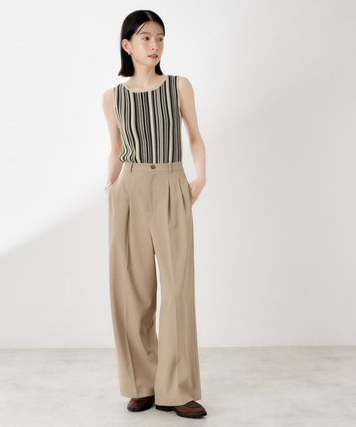 THE SHOP TK / ザ ショップ ティーケー ニット・セーター | ストライプ柄ニットタンク前後2WAY | 詳細3