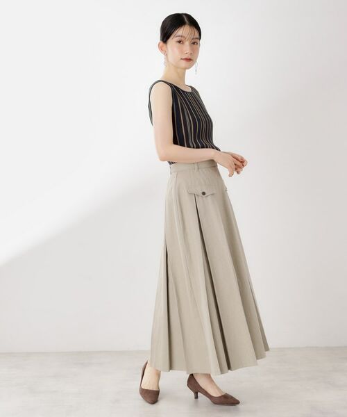 THE SHOP TK / ザ ショップ ティーケー ニット・セーター | ストライプ柄ニットタンク前後2WAY | 詳細7