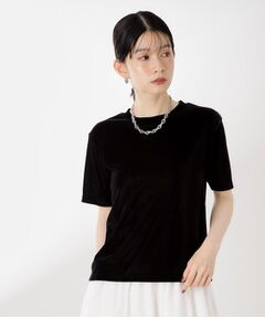 THE SHOP TK / ザ ショップ ティーケー カットソー | シアーベロアカットソー【洗える】