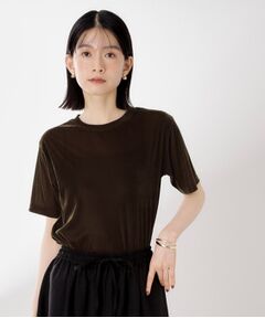 THE SHOP TK / ザ ショップ ティーケー カットソー | シアーベロアカットソー【洗える】