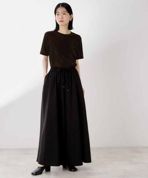 THE SHOP TK / ザ ショップ ティーケー カットソー | シアーベロアカットソー【洗える】 | 詳細15