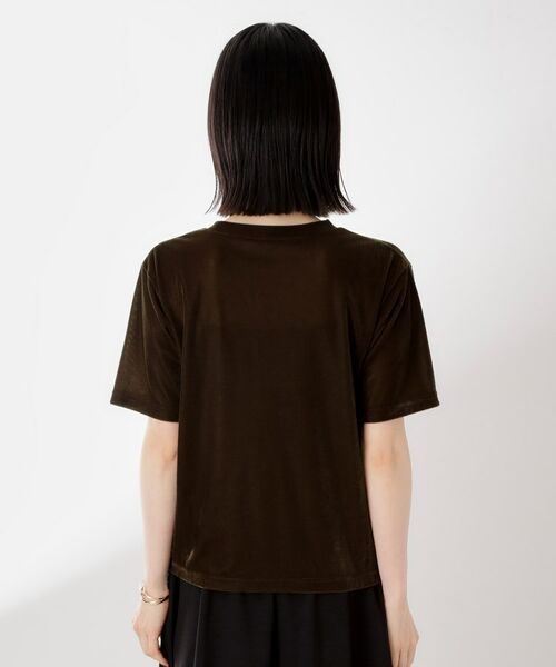THE SHOP TK / ザ ショップ ティーケー カットソー | シアーベロアカットソー【洗える】 | 詳細19