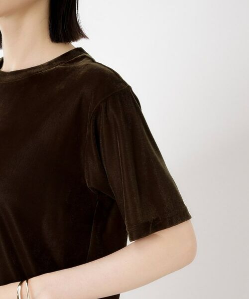 THE SHOP TK / ザ ショップ ティーケー カットソー | シアーベロアカットソー【洗える】 | 詳細21