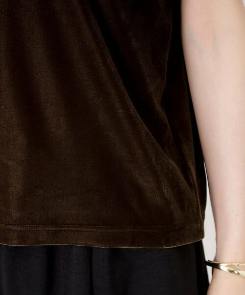 THE SHOP TK / ザ ショップ ティーケー カットソー | シアーベロアカットソー【洗える】 | 詳細22