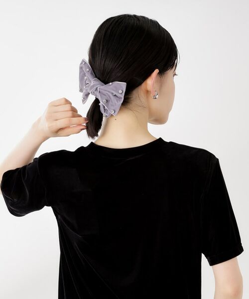 THE SHOP TK / ザ ショップ ティーケー カットソー | シアーベロアカットソー【洗える】 | 詳細6