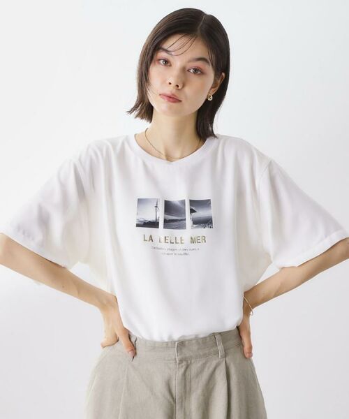 THE SHOP TK / ザ ショップ ティーケー Tシャツ | アソートロゴTシャツ【接触冷感/防シワ/吸水速乾/UVケア/洗濯機OK】 | 詳細1