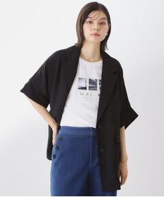 THE SHOP TK / ザ ショップ ティーケー テーラードジャケット | ドルマン半袖ジャケット【洗える】