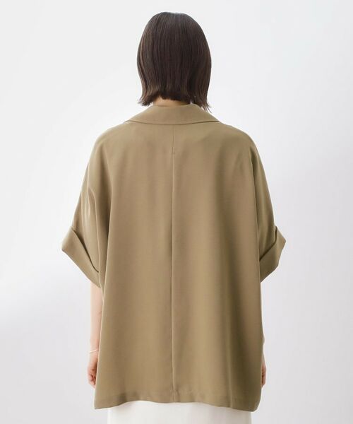 THE SHOP TK / ザ ショップ ティーケー テーラードジャケット | ドルマン半袖ジャケット【洗える】 | 詳細24