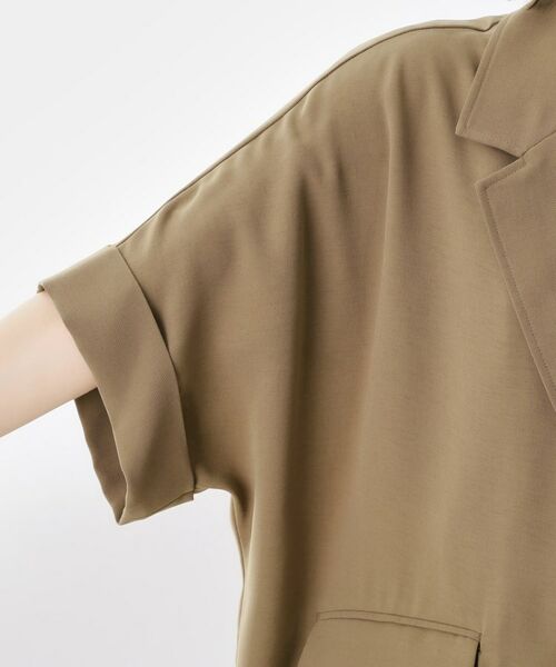 THE SHOP TK / ザ ショップ ティーケー テーラードジャケット | ドルマン半袖ジャケット【洗える】 | 詳細26