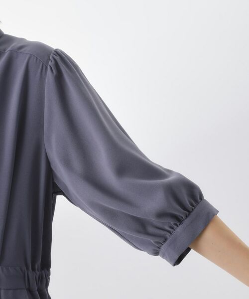 THE SHOP TK / ザ ショップ ティーケー ロング・マキシ丈ワンピース | 5分袖シャツワンピース【防シワ/吸水速乾/UVケア/洗濯機OK】 | 詳細16