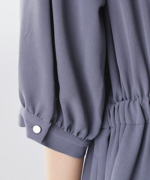 THE SHOP TK / ザ ショップ ティーケー ロング・マキシ丈ワンピース | 5分袖シャツワンピース【防シワ/吸水速乾/UVケア/洗濯機OK】 | 詳細17