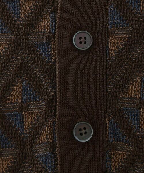 THE SHOP TK / ザ ショップ ティーケー カットソー | ジオメニットポロシャツ　【洗濯機OK】 | 詳細14