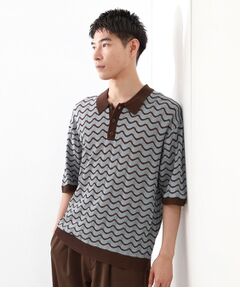 THE SHOP TK / ザ ショップ ティーケー カットソー | サマーニットポロシャツ　【毛玉になりにくい/洗濯機OK】