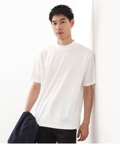 THE SHOP TK / ザ ショップ ティーケー カットソー | モックネックプレーティング半袖Tシャツ 【接触冷感/洗濯機OK】