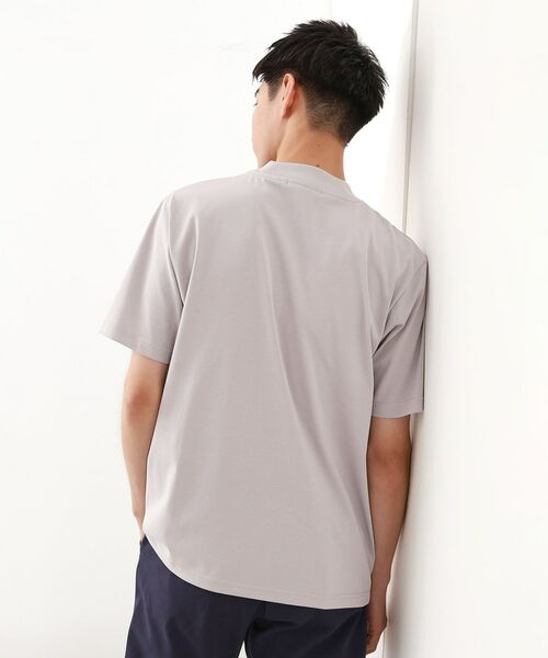 THE SHOP TK / ザ ショップ ティーケー カットソー | モックネックプレーティング半袖Tシャツ 【接触冷感/洗濯機OK】 | 詳細10