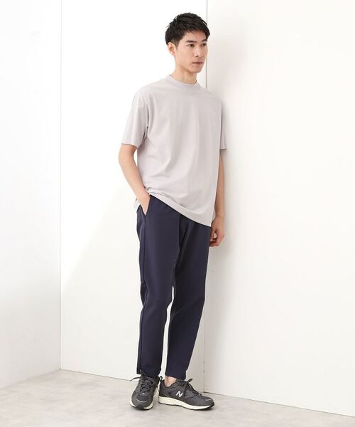 THE SHOP TK / ザ ショップ ティーケー カットソー | モックネックプレーティング半袖Tシャツ 【接触冷感/洗濯機OK】 | 詳細11