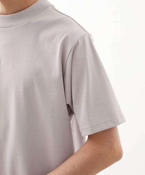 THE SHOP TK / ザ ショップ ティーケー カットソー | モックネックプレーティング半袖Tシャツ 【接触冷感/洗濯機OK】 | 詳細17