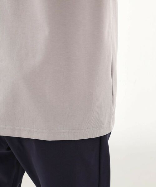 THE SHOP TK / ザ ショップ ティーケー カットソー | モックネックプレーティング半袖Tシャツ 【接触冷感/洗濯機OK】 | 詳細18