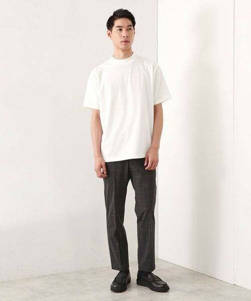 THE SHOP TK / ザ ショップ ティーケー カットソー | モックネックプレーティング半袖Tシャツ 【接触冷感/洗濯機OK】 | 詳細2