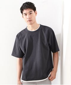 THE SHOP TK / ザ ショップ ティーケー カットソー | 楊柳フェイクレイヤード半袖Tシャツ 【吸水速乾/毛玉になりにくい/洗濯機OK】