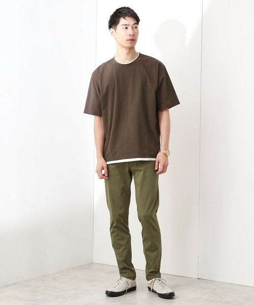 THE SHOP TK / ザ ショップ ティーケー カットソー | 楊柳フェイクレイヤード半袖Tシャツ 【吸水速乾/毛玉になりにくい/洗濯機OK】 | 詳細10