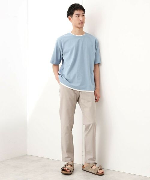 THE SHOP TK / ザ ショップ ティーケー カットソー | 楊柳フェイクレイヤード半袖Tシャツ 【吸水速乾/毛玉になりにくい/洗濯機OK】 | 詳細14