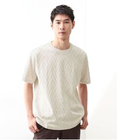 THE SHOP TK / ザ ショップ ティーケー カットソー | 【好評につき再入荷！】ジオメトリックリンクス半袖Tシャツ