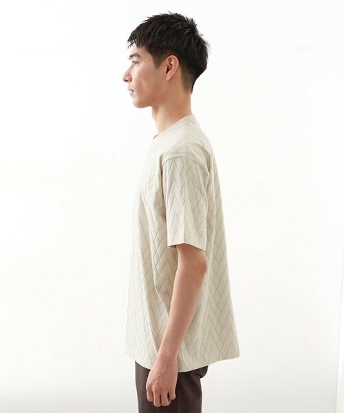 THE SHOP TK / ザ ショップ ティーケー カットソー | 【好評につき再入荷！】ジオメトリックリンクス半袖Tシャツ | 詳細10