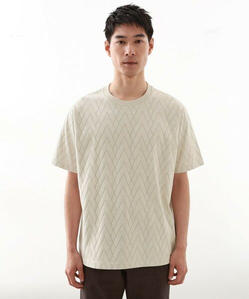 THE SHOP TK / ザ ショップ ティーケー カットソー | 【好評につき再入荷！】ジオメトリックリンクス半袖Tシャツ | 詳細9