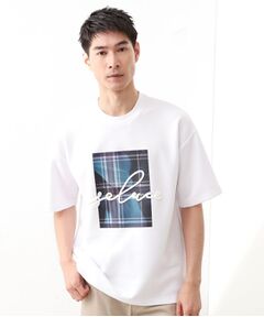 THE SHOP TK / ザ ショップ ティーケー カットソー | コード刺繍フォトプリント半袖Tシャツ 【洗濯機OK】