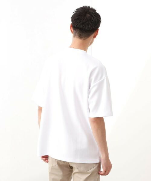 THE SHOP TK / ザ ショップ ティーケー カットソー | コード刺繍フォトプリント半袖Tシャツ 【洗濯機OK】 | 詳細10