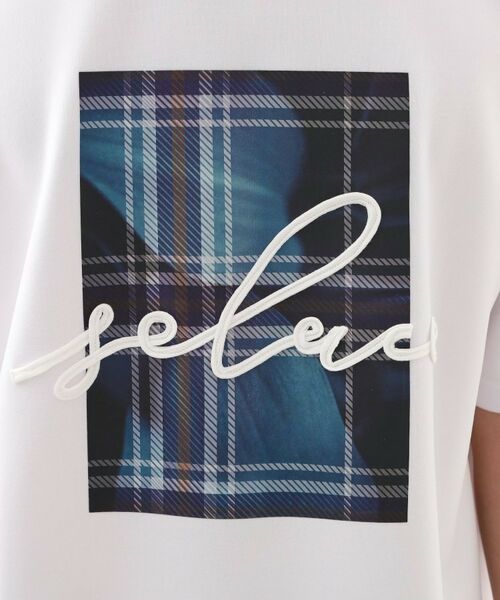 THE SHOP TK / ザ ショップ ティーケー カットソー | コード刺繍フォトプリント半袖Tシャツ 【洗濯機OK】 | 詳細12