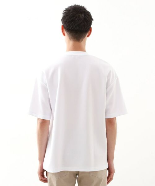 THE SHOP TK / ザ ショップ ティーケー カットソー | コード刺繍フォトプリント半袖Tシャツ 【洗濯機OK】 | 詳細15