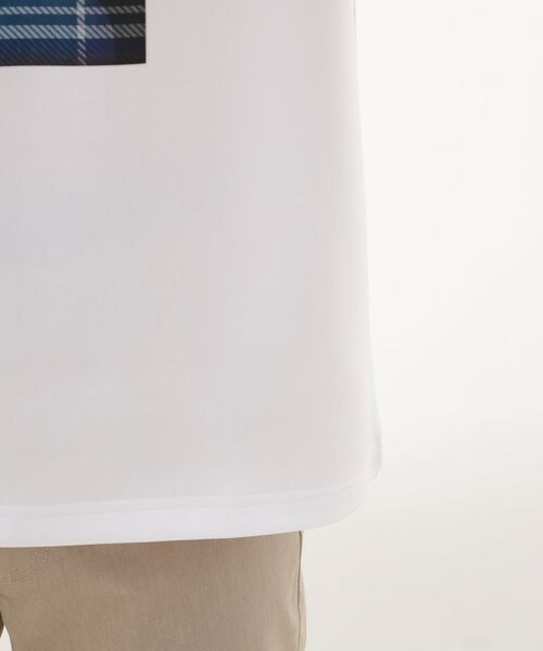 THE SHOP TK / ザ ショップ ティーケー カットソー | コード刺繍フォトプリント半袖Tシャツ 【洗濯機OK】 | 詳細18