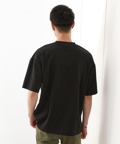 THE SHOP TK / ザ ショップ ティーケー カットソー | コード刺繍フォトプリント半袖Tシャツ 【洗濯機OK】 | 詳細2