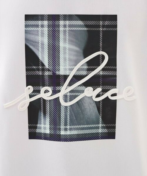 THE SHOP TK / ザ ショップ ティーケー カットソー | コード刺繍フォトプリント半袖Tシャツ 【洗濯機OK】 | 詳細8