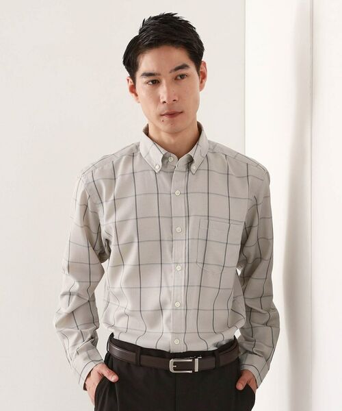 THE SHOP TK / ザ ショップ ティーケー シャツ・ブラウス | ドレスクールシャツ 【イージーケア/通気性/速乾】(ライトグレー(211))