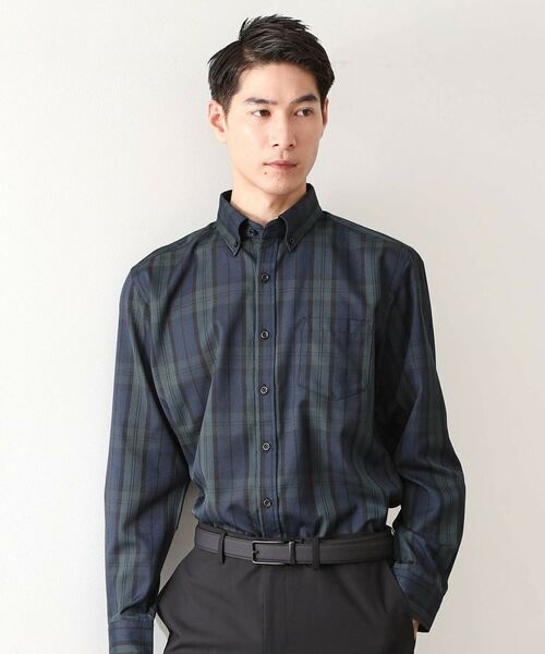 THE SHOP TK / ザ ショップ ティーケー シャツ・ブラウス | ドレスクールシャツ 【イージーケア/通気性/速乾】(グリーン(224))