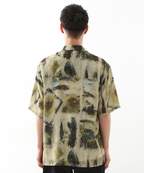 THE SHOP TK / ザ ショップ ティーケー シャツ・ブラウス | アートプリントメッシュ半袖シャツ　【洗濯機OK】 | 詳細11