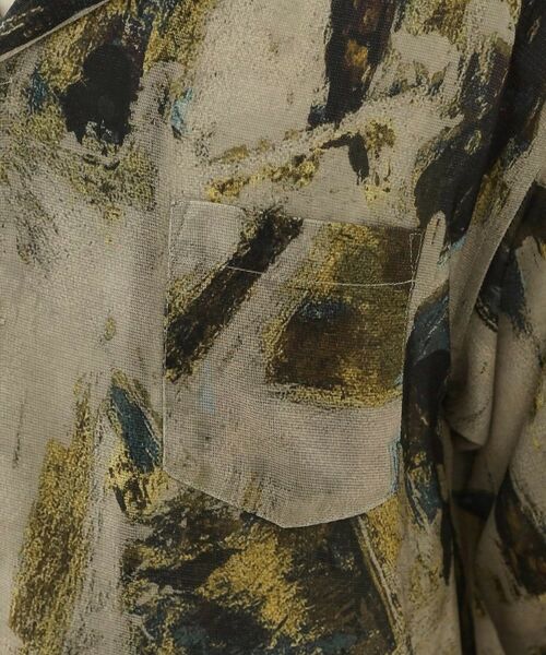 THE SHOP TK / ザ ショップ ティーケー シャツ・ブラウス | アートプリントメッシュ半袖シャツ　【洗濯機OK】 | 詳細13