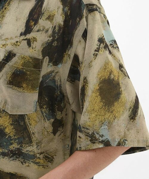 THE SHOP TK / ザ ショップ ティーケー シャツ・ブラウス | アートプリントメッシュ半袖シャツ　【洗濯機OK】 | 詳細14