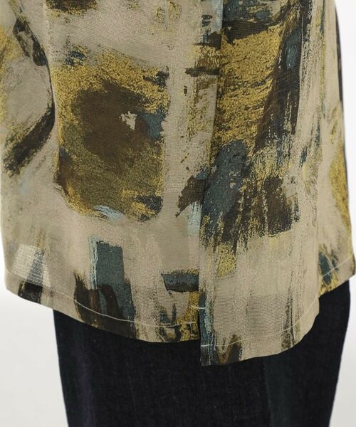 THE SHOP TK / ザ ショップ ティーケー シャツ・ブラウス | アートプリントメッシュ半袖シャツ　【洗濯機OK】 | 詳細15