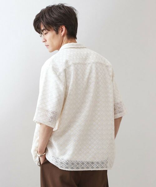 THE SHOP TK / ザ ショップ ティーケー シャツ・ブラウス | クラフトレース半袖シャツ 【洗濯機OK】 | 詳細2