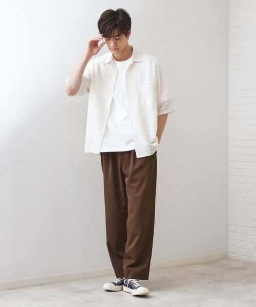 THE SHOP TK / ザ ショップ ティーケー シャツ・ブラウス | クラフトレース半袖シャツ 【洗濯機OK】 | 詳細3