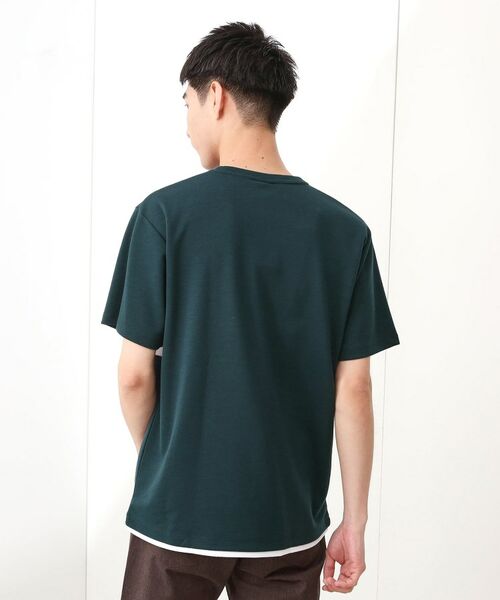 THE SHOP TK / ザ ショップ ティーケー Tシャツ | パネル切替半袖Tシャツ 【接触冷感/洗濯機OK】 | 詳細10
