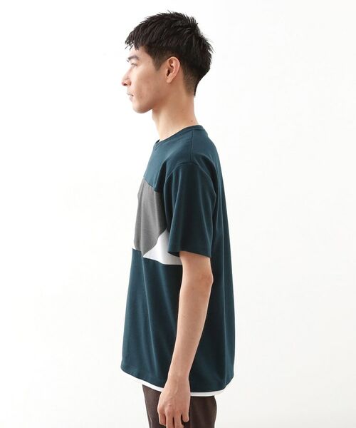 THE SHOP TK / ザ ショップ ティーケー Tシャツ | パネル切替半袖Tシャツ 【接触冷感/洗濯機OK】 | 詳細14