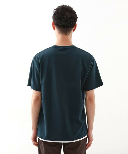 THE SHOP TK / ザ ショップ ティーケー Tシャツ | パネル切替半袖Tシャツ 【接触冷感/洗濯機OK】 | 詳細15