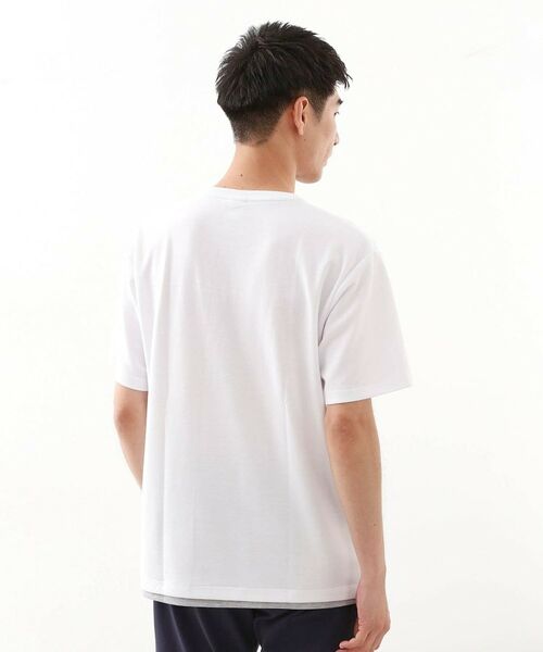 THE SHOP TK / ザ ショップ ティーケー Tシャツ | パネル切替半袖Tシャツ 【接触冷感/洗濯機OK】 | 詳細2